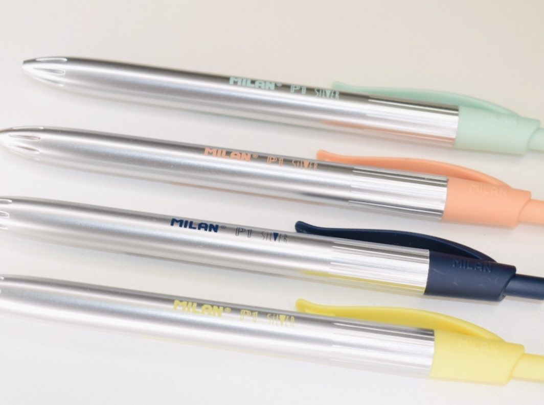MILAN BOLIGRAFO P1 SILVER TINTA AZUL